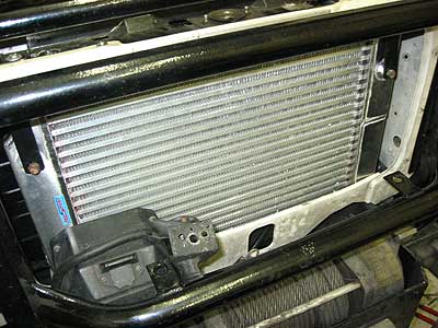 Fitting the new full size intercooler