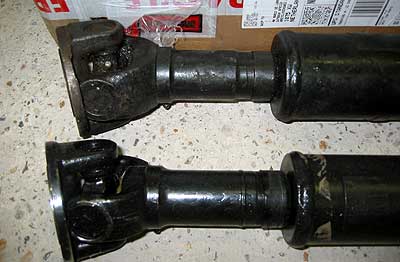 new and old propshaft