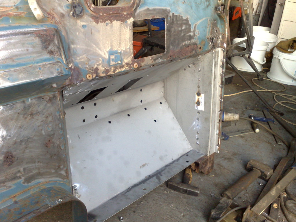 Bulkhead repair Land Rover Series