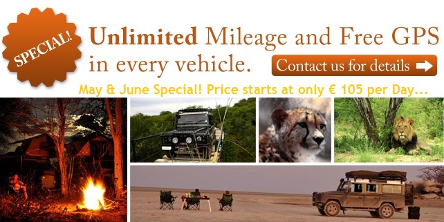 Self Drive 4x4 Souther Africa Special Offer