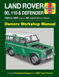 Land Rover 90 and 110 Defender Manual Haynes